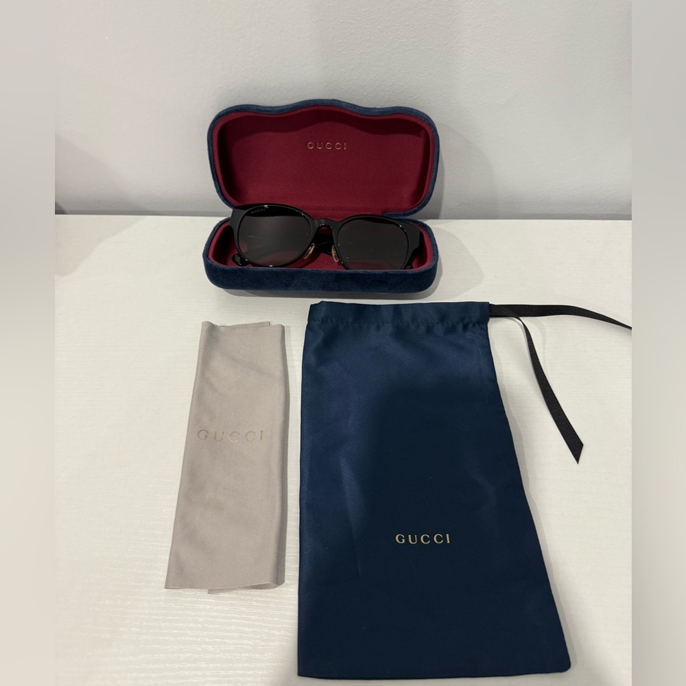 Gucci Sunglasses GG1304SK 001 56mm Black/Havana
